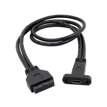 Chenyang Single Port USB 3.1 Type C USB-C Female to USB 3.0 Motherboard 19Pin Header Cable 40cm
Chenyang Single Port USB 3.1 Type C USB-C Female to USB 3.0 Motherboard 19Pin Header Cable 40cm