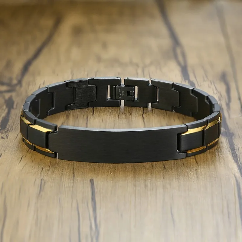 Personalized Stainless Steel ID Bracelet Watch Brands Men's Black Color Bangle White Medical Alert Disabeat Free Engraving
Personalized Stainless Steel ID Bracelet Watch Brands Men's Black Color Bangle White Medical Alert Disabeat Free Engraving