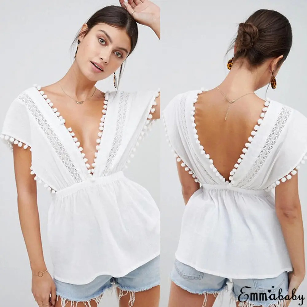 2018 New Women Clothes Summer Casual Short Sleeve V Neck White Top Ladies Casual Loose T Shirt Tops Plus Size
2018 New Women Clothes Summer Casual Short Sleeve V Neck White Top Ladies Casual Loose T Shirt Tops Plus Size