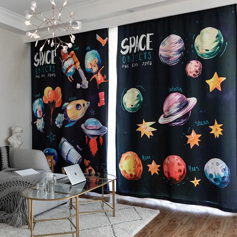 Fashion Kids Curtains For Living Room Bedroom Black Drapes Black Interstellar space Environmentally Friendly No Formaldehyde
Fashion Kids Curtains For Living Room Bedroom Black Drapes Black Interstellar space Environmentally Friendly No Formaldehyde