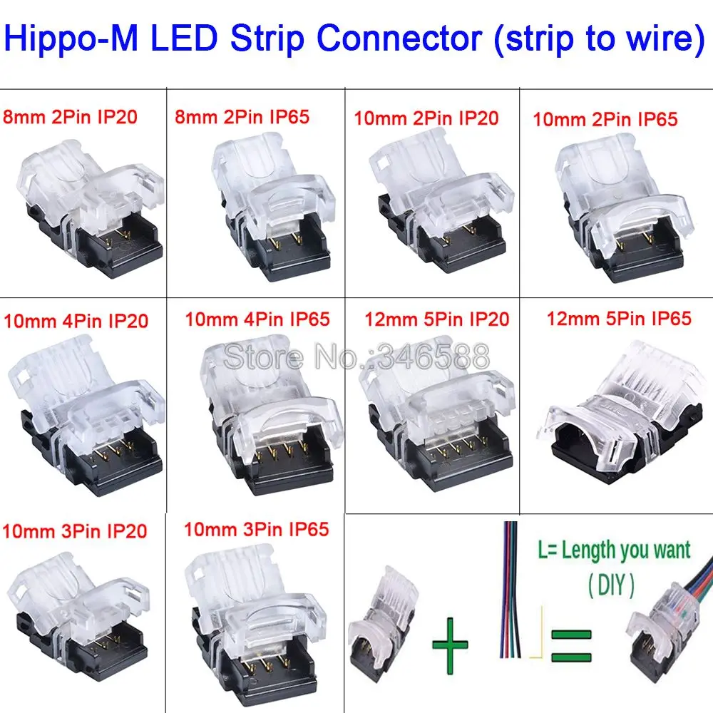 5pcs/lot 2Pin 3Pin 4Pin 5Pin LED Strip Connector for Single Color RGB RGBW CCT Color LED Strip to Wire Connection Use Terminals
5pcs/lot 2Pin 3Pin 4Pin 5Pin LED Strip Connector for Single Color RGB RGBW CCT Color LED Strip to Wire Connection Use Terminals