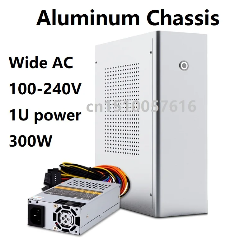 Aluminum Computer case And 1U 300W power supply Wide AC 100-240V Desktop MicroATX Computer Games ITX HTPC Chassis M1
Aluminum Computer case And 1U 300W power supply Wide AC 100-240V Desktop MicroATX Computer Games ITX HTPC Chassis M1