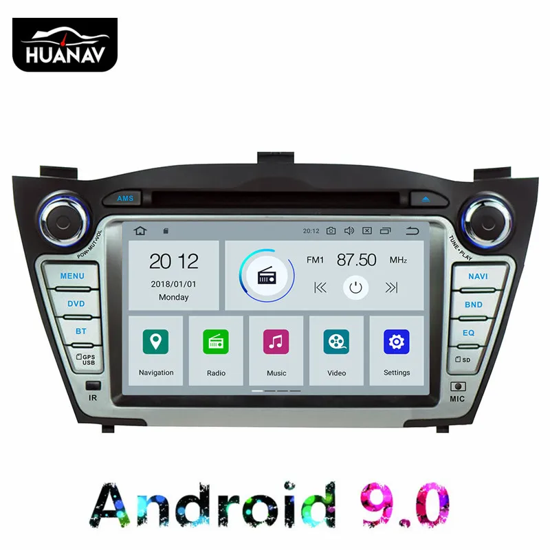 Автомобильный DVD плеер на Android 9 0 GPS навигатор для Hyundai IX35 Tucson 2009 2015 автомобильный