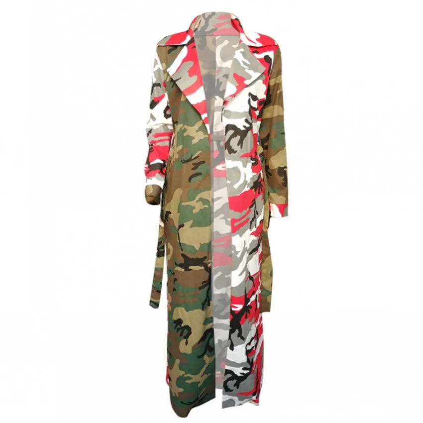 Camouflage Printed Trench Casual Maxi Long Coats Autumn Turn Down Collar Long Sleeve Cardigan Women High Street Outer Outerwear
Camouflage Printed Trench Casual Maxi Long Coats Autumn Turn Down Collar Long Sleeve Cardigan Women High Street Outer Outerwear