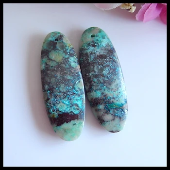 Charms Women Earrings Jewelry Gift Gem Customized,birthday gift!!Carved Chrysocolla Flower Earring Beads,38x14x5mm,8.9g
Charms Women Earrings Jewelry Gift Gem Customized,birthday gift!!Carved Chrysocolla Flower Earring Beads,38x14x5mm,8.9g