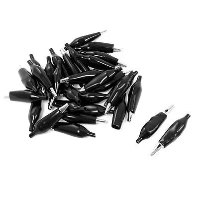 50 Pcs 45mm Metal Alligator Test Lead Clips Testing Probe