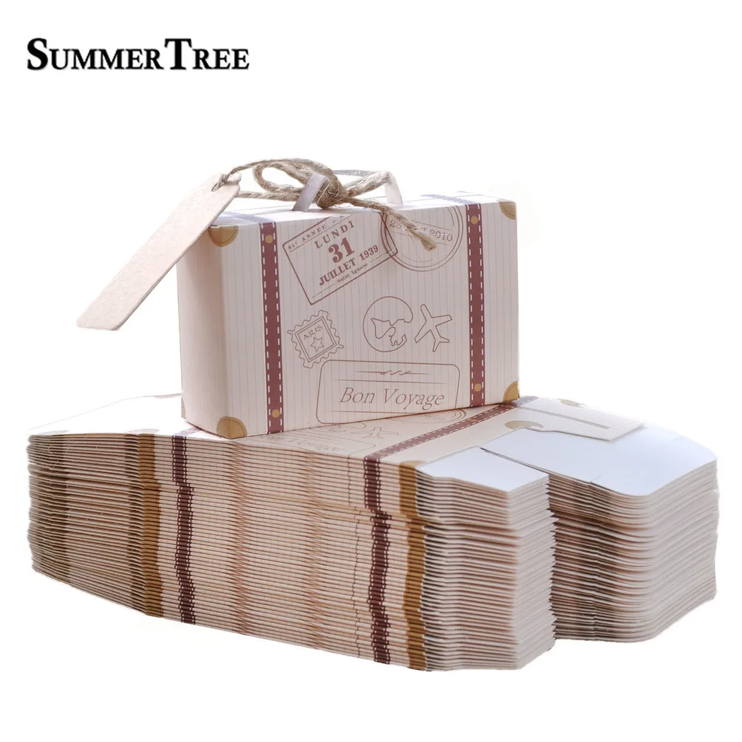 50pcs Suitcase Candy Box Bonbonniere Wedding Gift Bags Travel Themed Party Favors Anniversary Birthday Baby Shower Decoration
50pcs Suitcase Candy Box Bonbonniere Wedding Gift Bags Travel Themed Party Favors Anniversary Birthday Baby Shower Decoration