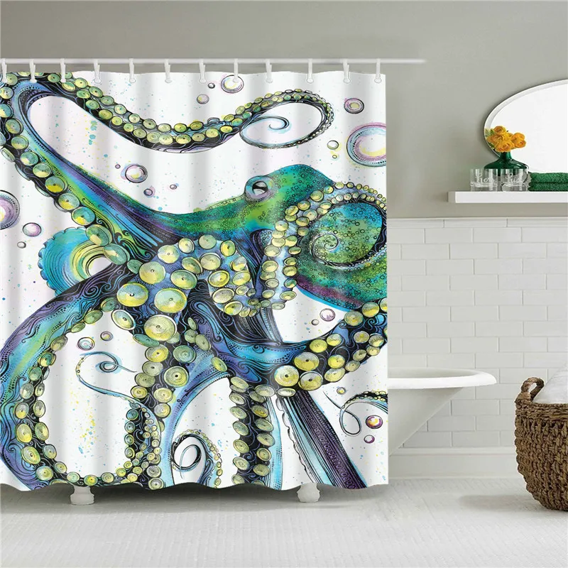 22 Color Available Sea Octopus Printing polyester fabric cortina de bano waterproof shower curtains in the bathroom 3d screen
22 Color Available Sea Octopus Printing polyester fabric cortina de bano waterproof shower curtains in the bathroom 3d screen