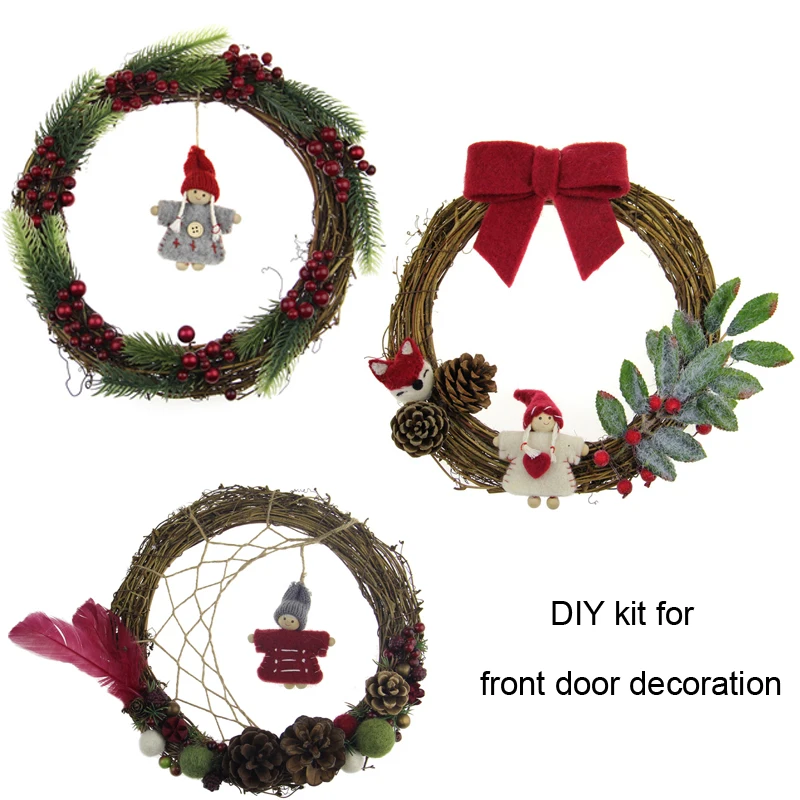 25cm DIY Wreath Front Door Decoration Wool Garland Home Party Wedding Gift Christmas Wreath Felt Angel Flower Crown
25cm DIY Wreath Front Door Decoration Wool Garland Home Party Wedding Gift Christmas Wreath Felt Angel Flower Crown