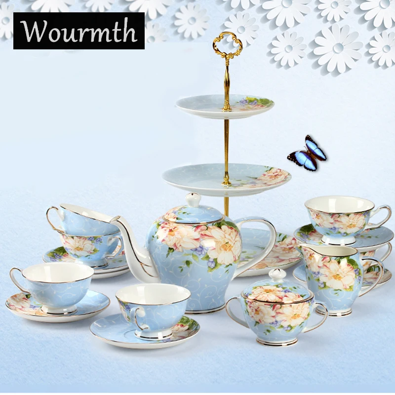 Wourmth 16 Pieces SET Hand painting Gold Coffee Set European Style Bone Porcelain Coffee Cup Set Wedding Gift Set
Wourmth 16 Pieces SET Hand painting Gold Coffee Set European Style Bone Porcelain Coffee Cup Set Wedding Gift Set