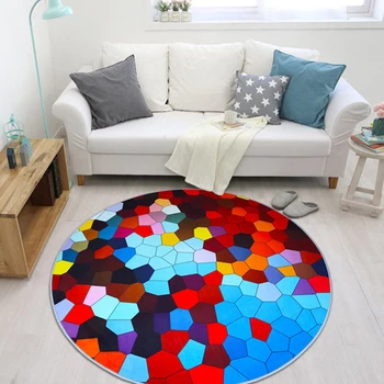EHOMEBUY New Carpet Blue Red Colorful Plaid Geometric Pads Anti Slip Round Carpet Rug Floor Protection Home Bedroom Mats
EHOMEBUY New Carpet Blue Red Colorful Plaid Geometric Pads Anti Slip Round Carpet Rug Floor Protection Home Bedroom Mats