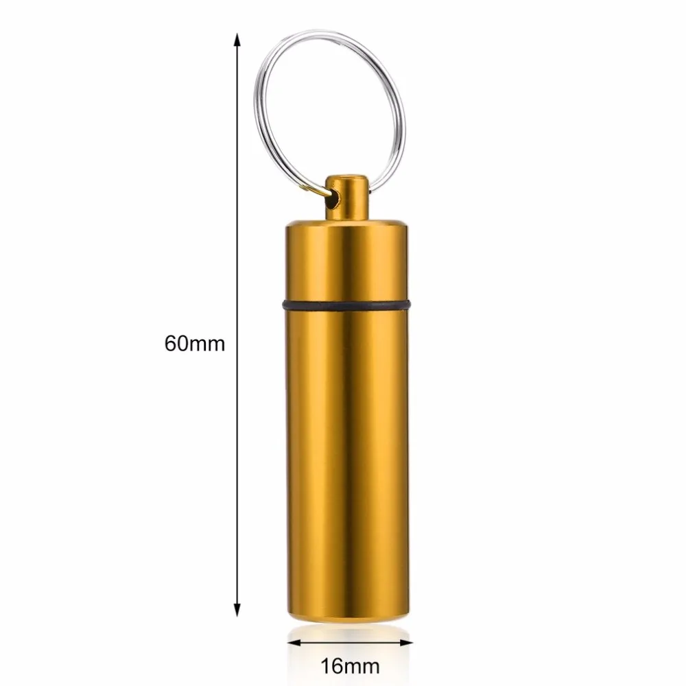 Pill Box Case Bottle Cache Drug Holder Mini Portable Waterproof Pill Shape Aluminum Alloy Container Keychain health care box
Pill Box Case Bottle Cache Drug Holder Mini Portable Waterproof Pill Shape Aluminum Alloy Container Keychain health care box
