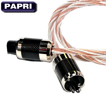 PAPRI AC-6660(A+C) AC Power Cord Cable OCC Silver Plated Speaker Amplifier Line US Adapter Plug Connector For DVD CD Player HiFi
PAPRI AC-6660(A+C) AC Power Cord Cable OCC Silver Plated Speaker Amplifier Line US Adapter Plug Connector For DVD CD Player HiFi