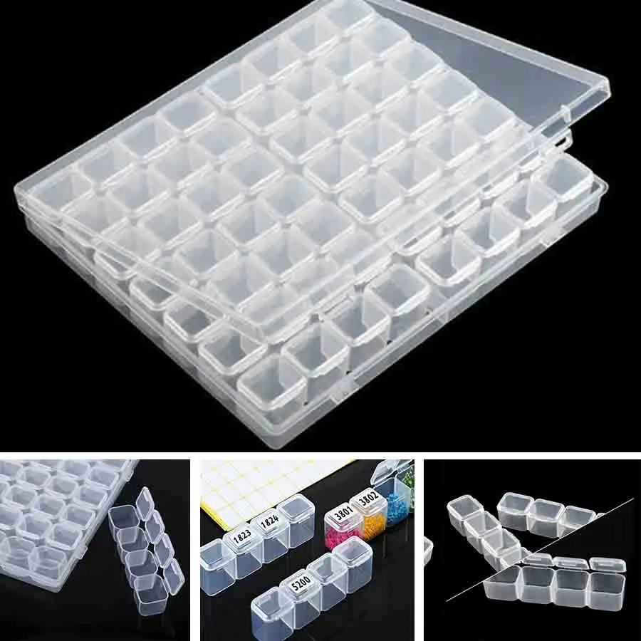 56 /112 Grids 5D DIY Diamond Painting Drill Box Jewelry Box Rhinestone Embroidery Crystal Bead Organizer Storage Case Container
56 /112 Grids 5D DIY Diamond Painting Drill Box Jewelry Box Rhinestone Embroidery Crystal Bead Organizer Storage Case Container