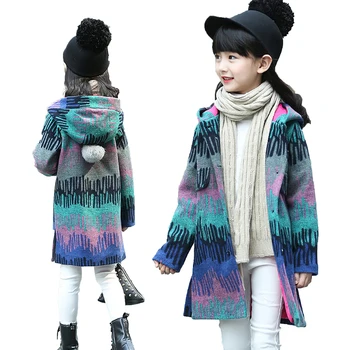 Girls Woolen Overcoat Autumn Winter Coat Colorful Fashion Clothes for Teenagers Children Warm Long Clothing Outwear
Girls Woolen Overcoat Autumn Winter Coat Colorful Fashion Clothes for Teenagers Children Warm Long Clothing Outwear