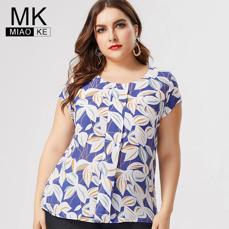 MK 2019 summer womens Plus Size Print floral Short sleeve Chiffon tops and blouses fashion ladies office lady female t-shirts
MK 2019 summer womens Plus Size Print floral Short sleeve Chiffon tops and blouses fashion ladies office lady female t-shirts