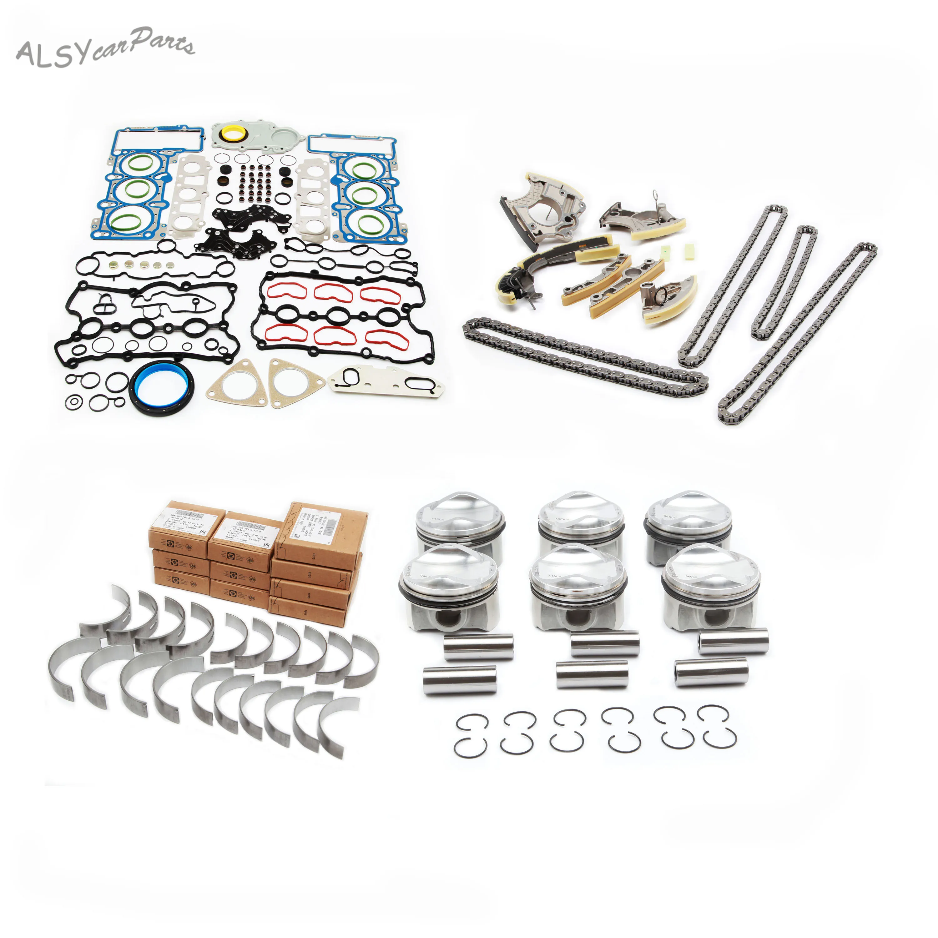 KEOGHS 06E 107 065 DM 6 Cylinder Engine Piston Ring Timing Repair Kit For Audi A4 A5 A6 A7 A8 Q5 Q7 VW Touareg 3.0T 06E109465AS
KEOGHS 06E 107 065 DM 6 Cylinder Engine Piston Ring Timing Repair Kit For Audi A4 A5 A6 A7 A8 Q5 Q7 VW Touareg 3.0T 06E109465AS