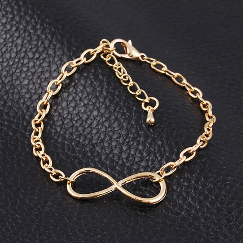 1PC Cheapest New Fashion Popular Plating Gold Metal Cross Infinite Bracelet & Bangle Charm chain bracelets Jewelry For Women Hot
1PC Cheapest New Fashion Popular Plating Gold Metal Cross Infinite Bracelet & Bangle Charm chain bracelets Jewelry For Women Hot