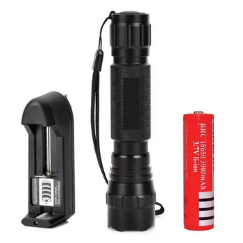 501B LED Flahslight set 980lm 3-mode White Light T6 LED Lamp 18650 Flashlight Torchlight Camping Torch 18650 Battery +Charger
501B LED Flahslight set 980lm 3-mode White Light T6 LED Lamp 18650 Flashlight Torchlight Camping Torch 18650 Battery +Charger