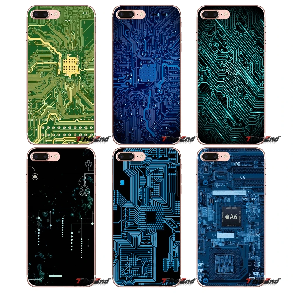 Фото Computer Smartphone core Circuits board Case For HTC One M7 M8 A9 M9 M10 E9 Plus Desire 630 530 626 628 816 820 Motorola G G2 G3 | Мобильные