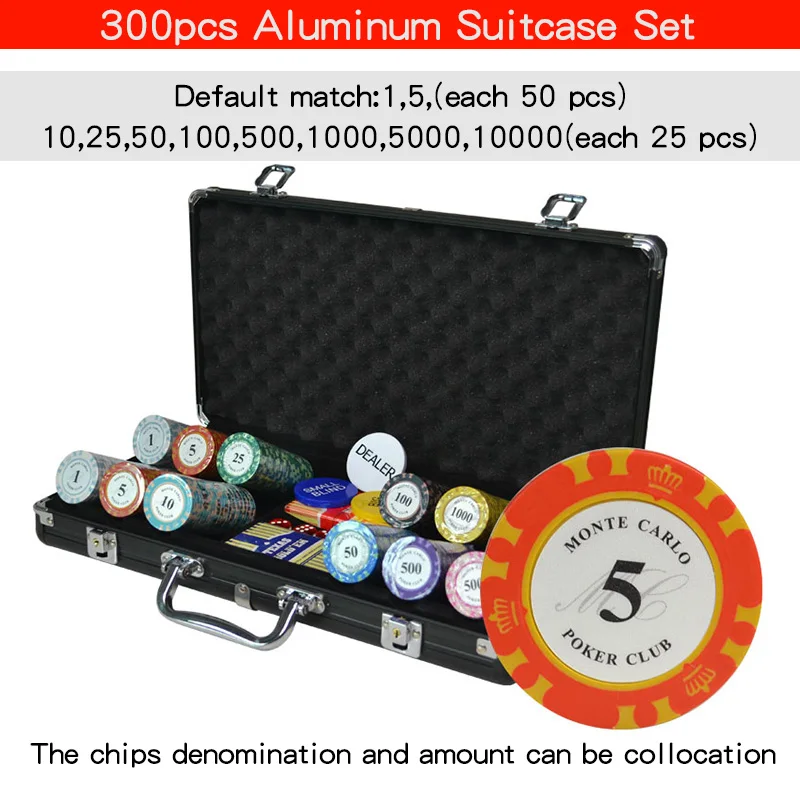 100,200,300,400,500Casino Texas Clay Poker Chip Sets Pokers Aluminum Suitcase with Playing cards&Dices&Dealer Buttom
100,200,300,400,500Casino Texas Clay Poker Chip Sets Pokers Aluminum Suitcase with Playing cards&Dices&Dealer Buttom