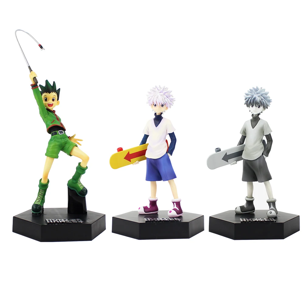 16cm Hunter X Hunter Gon Freecss Killua Zoldyck PVC Action Figure Toys Hunter X Hunter Killua Illumi Zoldyck Kulolo lushilufelu
16cm Hunter X Hunter Gon Freecss Killua Zoldyck PVC Action Figure Toys Hunter X Hunter Killua Illumi Zoldyck Kulolo lushilufelu