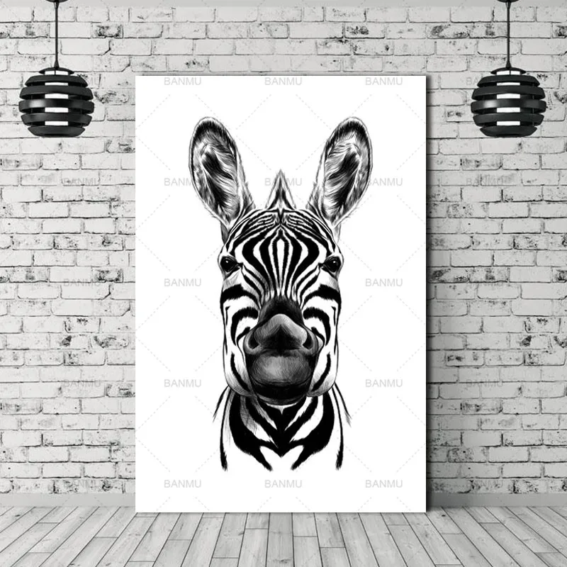 Print painting Animal Wall Art Pictures prints on canvas no frame home decor poster decoration for living room | Дом и сад