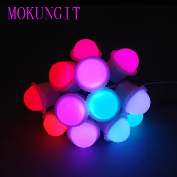 400pcs WS2811 DC12V 26mm Pixel LED Module Light 3pcs 5050 SMD RGB LEDs IP68 D26 RGB full color led Point lamp three cover 10cm
400pcs WS2811 DC12V 26mm Pixel LED Module Light 3pcs 5050 SMD RGB LEDs IP68 D26 RGB full color led Point lamp three cover 10cm