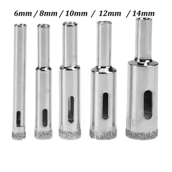 5pcs/set Diamond Coated Hole Saw Marble Cutter Drill Bits Tool Set For Tile Glass 6mm/8mm/10mm/14mm
5pcs/set Diamond Coated Hole Saw Marble Cutter Drill Bits Tool Set For Tile Glass 6mm/8mm/10mm/14mm