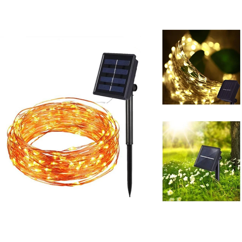 Solar LED Garden Light Outdoor waterproof 10m 20m Copper Wire Fairy String Light Lawn Lamp for Garden Xmas Decoration Lighting
Solar LED Garden Light Outdoor waterproof 10m 20m Copper Wire Fairy String Light Lawn Lamp for Garden Xmas Decoration Lighting