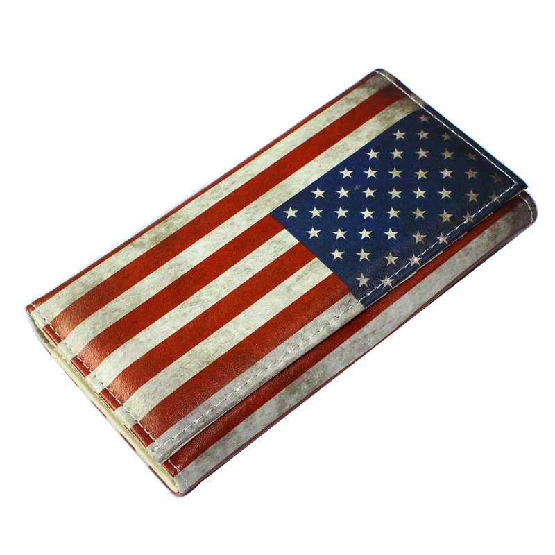 Lady Wallets Flag Pattern Brand Design Giels Wallet Long Coin Purse Women Purses PU Leather Cards ID Holder Handbags Moneybags
Lady Wallets Flag Pattern Brand Design Giels Wallet Long Coin Purse Women Purses PU Leather Cards ID Holder Handbags Moneybags