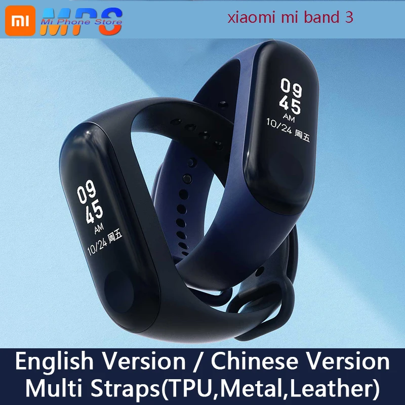 

Original Xiaomi Mi Band 3 Global Version Smart Bracelet Multi Language Miband 3 OLED Touch Screen Mi band3 Fitness Bracele