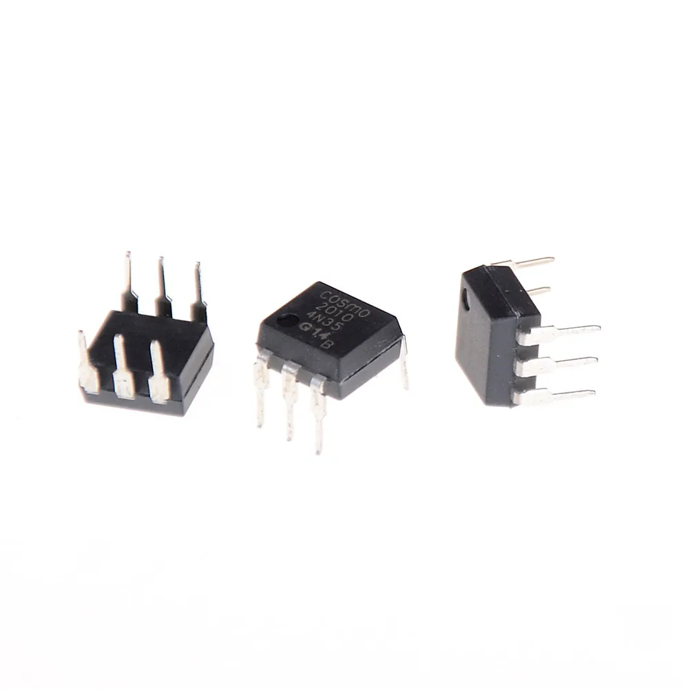 5PCS 4n35 DIP6 FSC Optocouplers Phototransistor 30V IC NEW