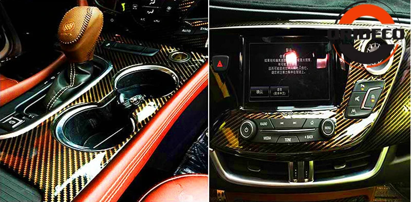 golden 2D Glossy Gold Carbon Fiber Vinyl