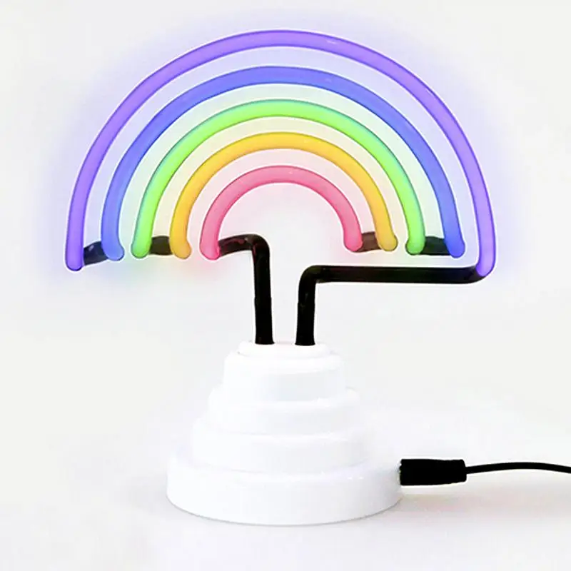 Rainbow Shaped Neon Night Light Battery / USB Dual Use Home Baby Kids Bedroom Decoration Light Children Night Sleeping Lamp
Rainbow Shaped Neon Night Light Battery / USB Dual Use Home Baby Kids Bedroom Decoration Light Children Night Sleeping Lamp