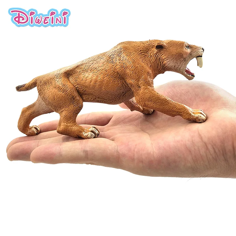 Simulation saber-toothed tiger Animal Model action figure fairy garden decoration accessories Gift For Kids Pvc educational toys
Simulation saber-toothed tiger Animal Model action figure fairy garden decoration accessories Gift For Kids Pvc educational toys