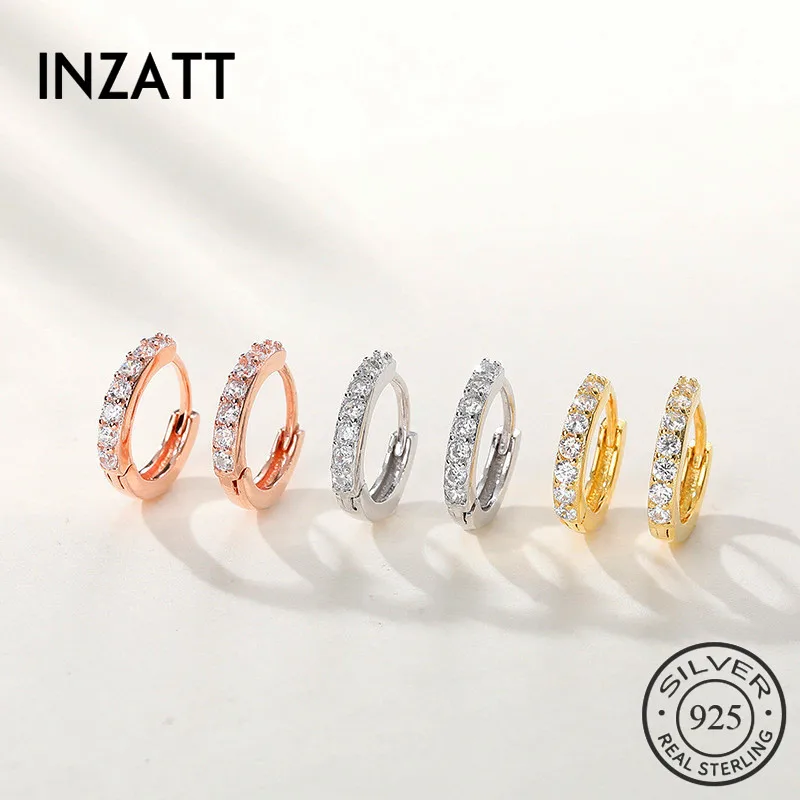 INZATT Real 925 Sterling Silve Zircon Round Hoop Earrings For Fashion Women Party Fine Jewelry Minimalist 2019 Accessories
INZATT Real 925 Sterling Silve Zircon Round Hoop Earrings For Fashion Women Party Fine Jewelry Minimalist 2019 Accessories