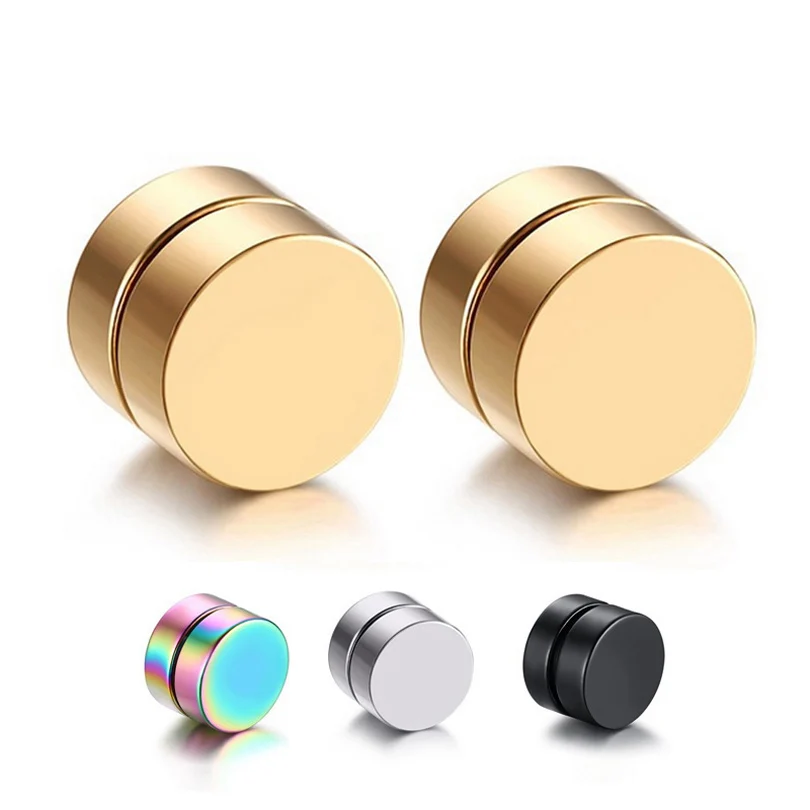 2sets /1 pair Titanium Steel Round Magnetic Clip Stud Earrings Magnet Magic Unisex Magnet Ear Jewelry Don't Need Ear Canal
2sets /1 pair Titanium Steel Round Magnetic Clip Stud Earrings Magnet Magic Unisex Magnet Ear Jewelry Don't Need Ear Canal