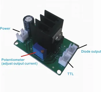 445nm 450nm blue Laser Diode Driver for (5mw~2.5w) with TTL/ adjustable current / 9V
445nm 450nm blue Laser Diode Driver for (5mw~2.5w) with TTL/ adjustable current / 9V