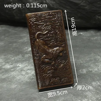 Handmade 3D Tiger Pattern Retro Men'S Cowhide Genuine Leather Wallet Long 2 Folds Wallet Purse Burse Notecase Free Drop Shipping
Handmade 3D Tiger Pattern Retro Men'S Cowhide Genuine Leather Wallet Long 2 Folds Wallet Purse Burse Notecase Free Drop Shipping