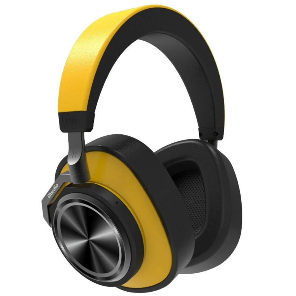Bluetooth Headphones Active Noise Cancelling Wireless Headset yellow Over Ear | Электроника