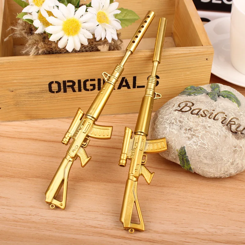 Funny Kawaii Pens Golden AK47 Sword kalashnikovs sniper rifle Gel CF writing instruments student office school pen gift for kids
Funny Kawaii Pens Golden AK47 Sword kalashnikovs sniper rifle Gel CF writing instruments student office school pen gift for kids