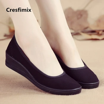 Cresfimix women high quality canvas slip on black shoes ladies casual nurse white shoes for work sapatilha feminina c2190
Cresfimix women high quality canvas slip on black shoes ladies casual nurse white shoes for work sapatilha feminina c2190