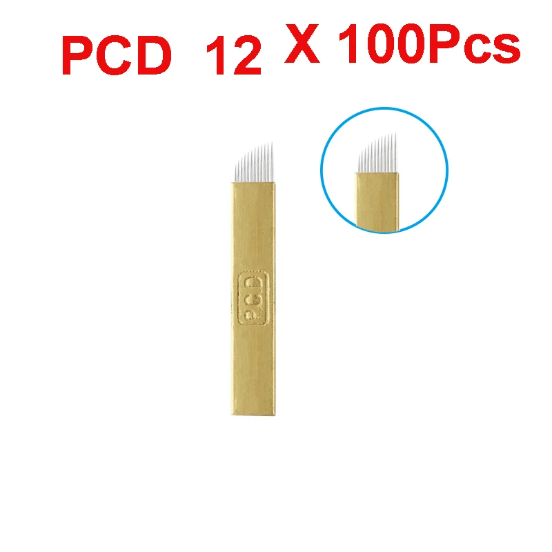 100 pcs Tattoo Needles PCD Hard Microblading 12 Pins for Eyebrow Lamina Para Tebori Agujas Permanent Makeup for Manual Pen
100 pcs Tattoo Needles PCD Hard Microblading 12 Pins for Eyebrow Lamina Para Tebori Agujas Permanent Makeup for Manual Pen