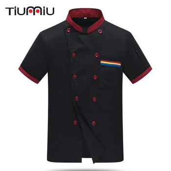High Quality Wholesale Women Men Short-sleeve Double Breasted Kitchen Bakery Sushi Chef Jacket Restaurant Chef Cook Work Uniform
High Quality Wholesale Women Men Short-sleeve Double Breasted Kitchen Bakery Sushi Chef Jacket Restaurant Chef Cook Work Uniform