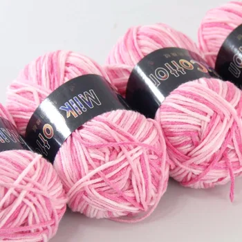 Multi Color 4Skeinsx50g Soft Cotton Wool DIY Socks Scarf Knitwear Wrap Pink 2075-01
Multi Color 4Skeinsx50g Soft Cotton Wool DIY Socks Scarf Knitwear Wrap Pink 2075-01