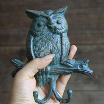 Primitive Heavy Cast Iron - Owl Double Hook Hanger - Owl Setting On a Tree Branch - Tree Branch Design Hooks (Wall Hung - Rustic
Primitive Heavy Cast Iron - Owl Double Hook Hanger - Owl Setting On a Tree Branch - Tree Branch Design Hooks (Wall Hung - Rustic
