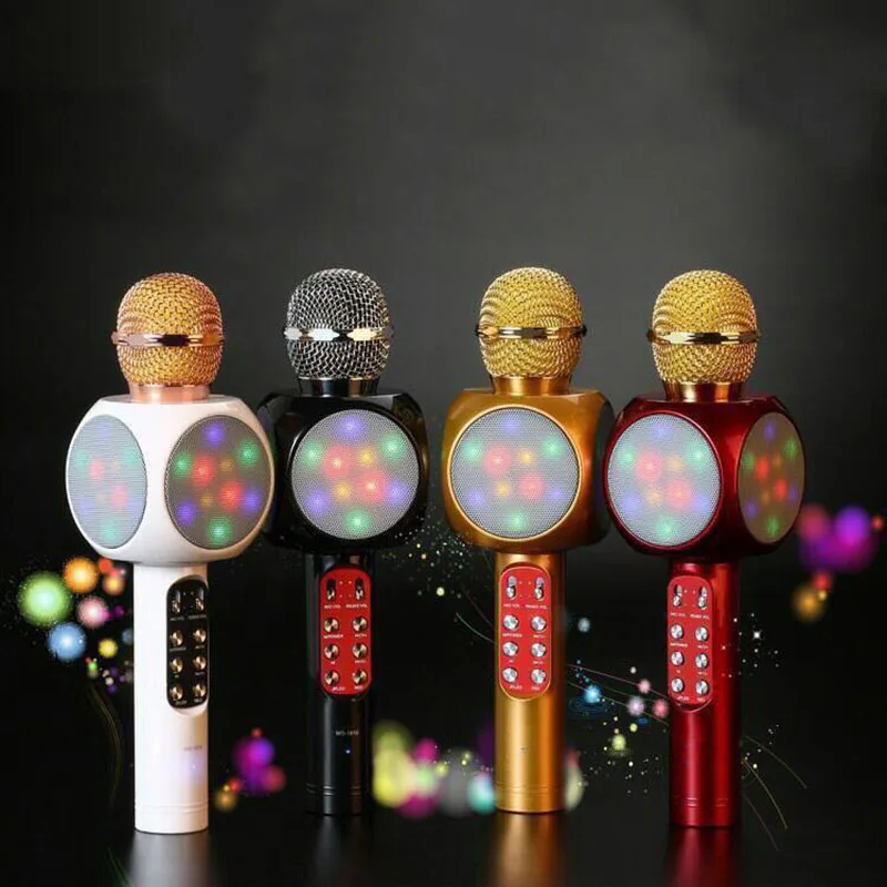 WS1816 wireless LED bluetooth microphone Music Audio Phone Speaker Mini Home KTV
WS1816 wireless LED bluetooth microphone Music Audio Phone Speaker Mini Home KTV