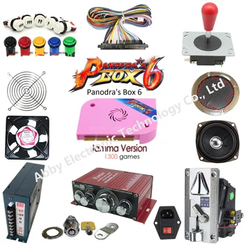Arcade Joystick DIY Kit Pandora Box 6 Arcade DIY Kit 2 Players joystick with button coin acceptor jamma harness power supply
Arcade Joystick DIY Kit Pandora Box 6 Arcade DIY Kit 2 Players joystick with button coin acceptor jamma harness power supply