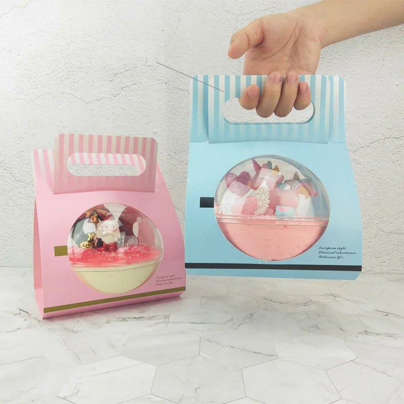 Clear Round Plastic Mousse Cup Ball with Paper Handle Box Cupcake Boxes Dessert Cake Box W9235
Clear Round Plastic Mousse Cup Ball with Paper Handle Box Cupcake Boxes Dessert Cake Box W9235